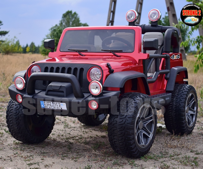 MEGA JEEP PERFECT 002 EXCLUSIVE 4x4 , WOLNY START/ MIĘKKIE KOŁA, LAKIEROWANY HP-002