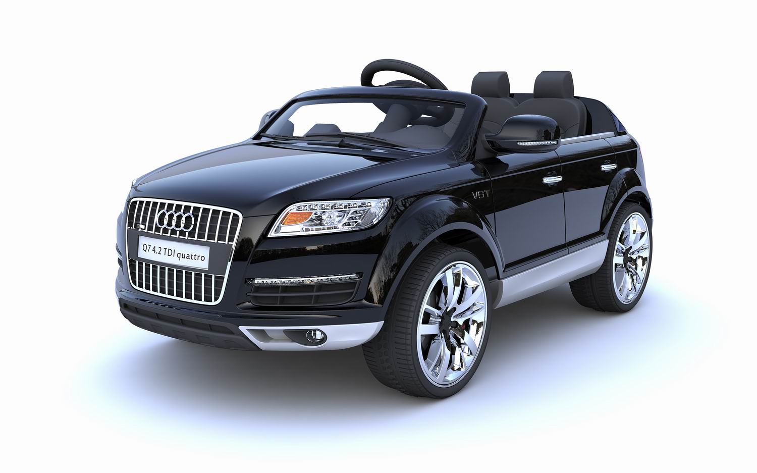 ORYGINALNE AUDI Q7 DWA SILNIKI, AMORTYZATORY PILOT, LICENCJA, 3 PRĘDKOŚCI
