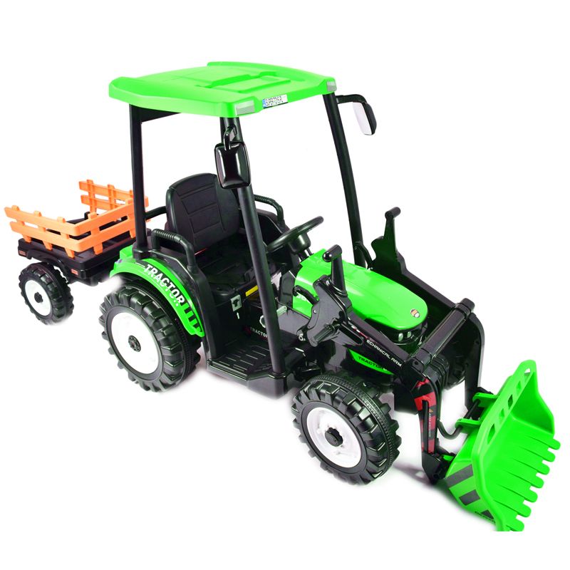 OLBRZYMI TRAKTOR NA AKUMULATOR Z PRZYCZEPĄ 24 V, 400W, PILOT/JS-3158B-24V - obrazek 4