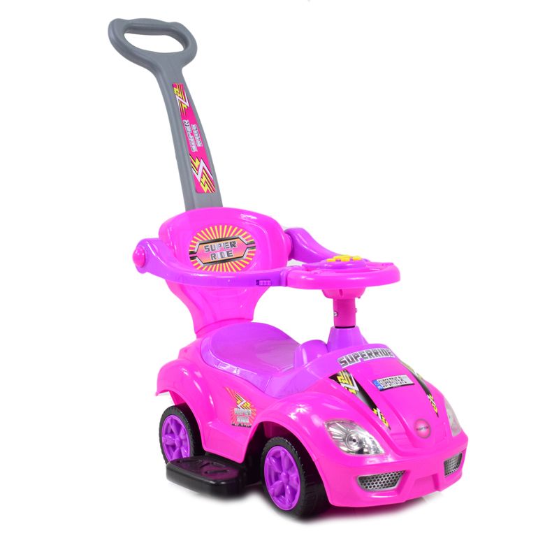 JEŹDZIK, ODPYCHACZ Z DŹWIĘKAMI MEGA CAR 6W 1 Z DASZKIEM/TC202 - obrazek 2