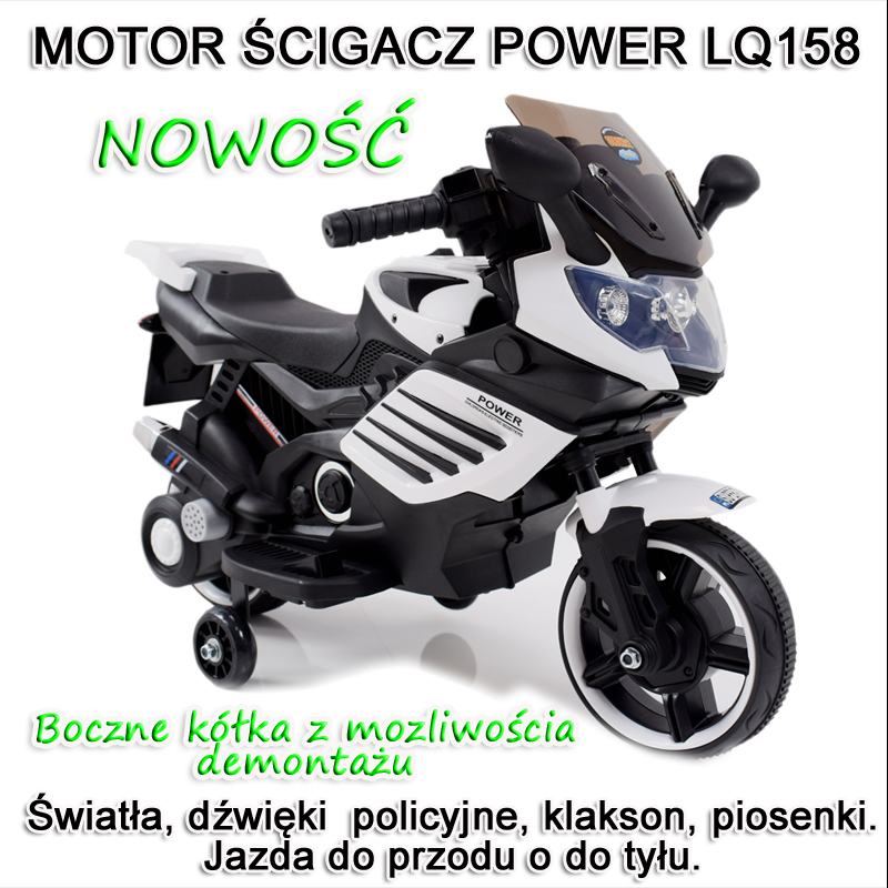 MOTOR ŚCIGACZ POWER 158 - PIERWSZY MOTOREK DLA DZIECKA, MIĘKKIE SIEDZENIE, MIĘKKIE KOŁA EVA/LQ158 - obrazek 9
