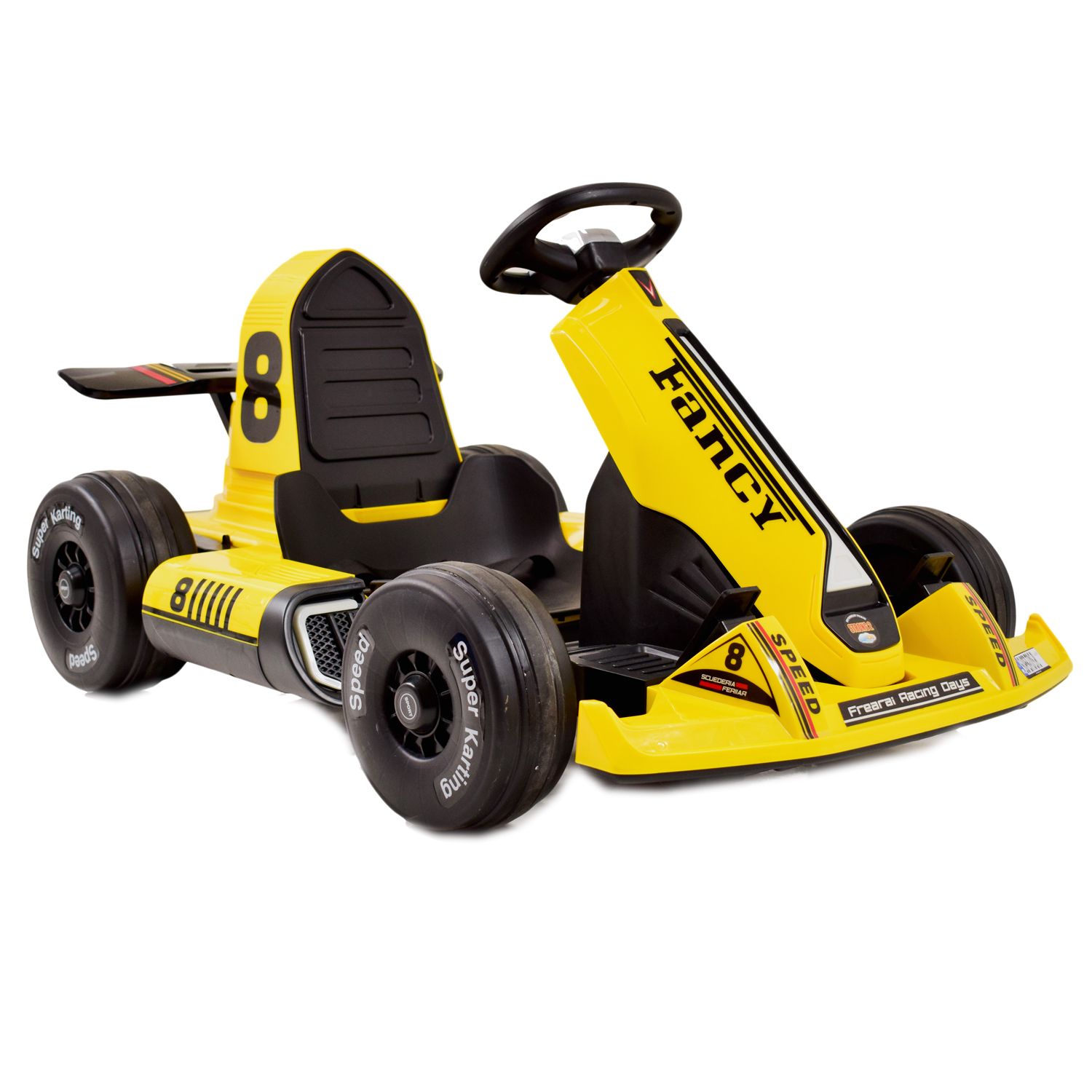 SZYBKI GOKART FANCY NA AKUMULATOR 12V, REGULOWANA - ROZSUWANA RAMA, SUPER ZABAWABDQ-8