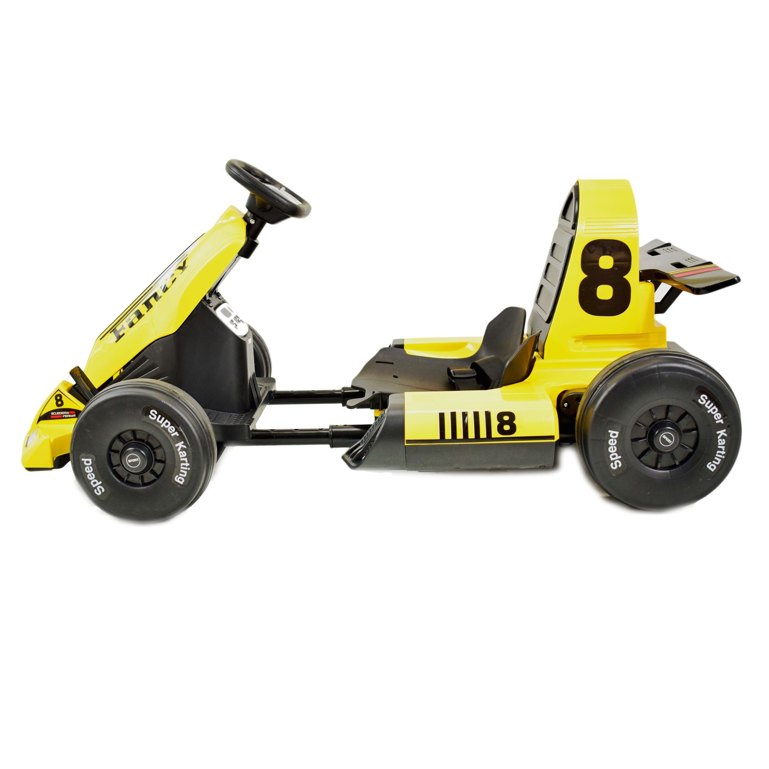 SZYBKI GOKART FANCY NA AKUMULATOR 12V, REGULOWANA - ROZSUWANA RAMA, SUPER ZABAWABDQ-8 - obrazek 2
