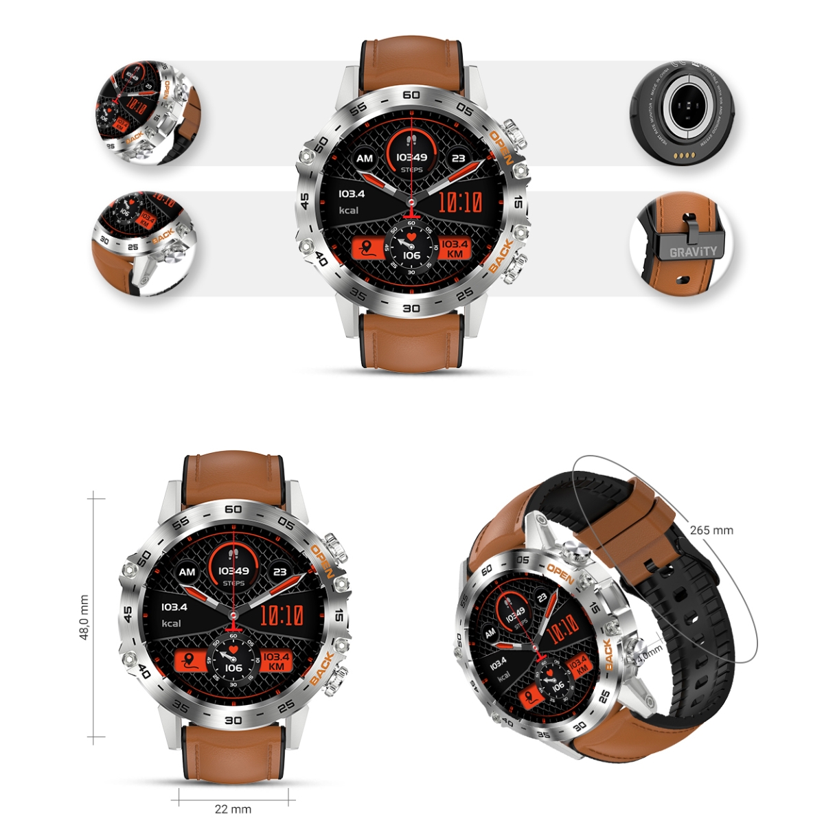 Smartwatch Gravity GT9-8 - obrazek 7