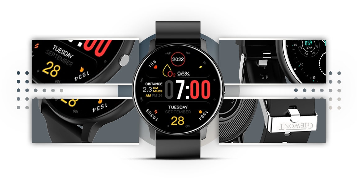 Smartwatch GIEWONT Czarny GW120-2 Pro - obrazek 2