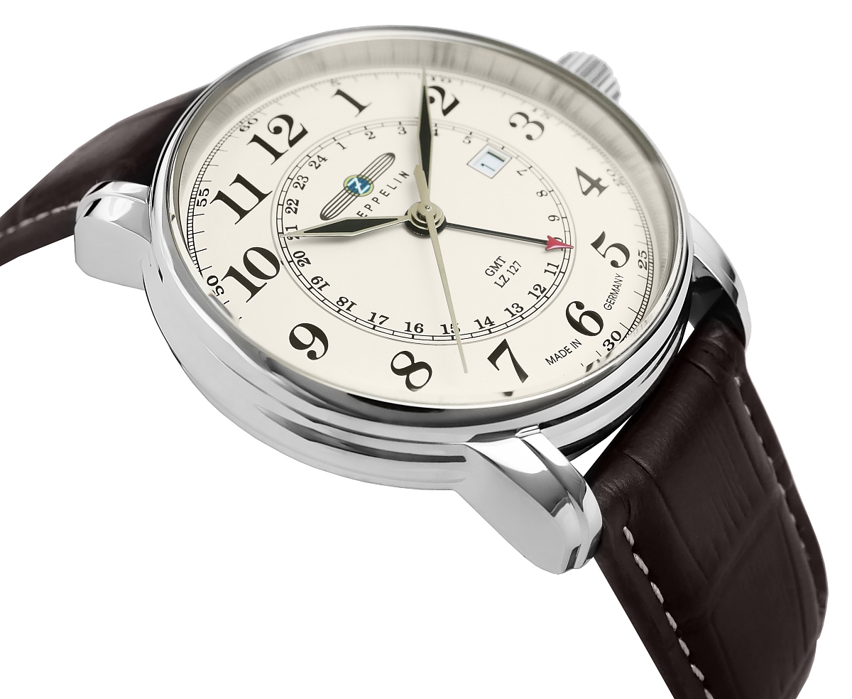 Zegarek Męski ZEPPELIN LZ127 Graf Zeppelin GMT 7642-5 + BOX - obrazek 9