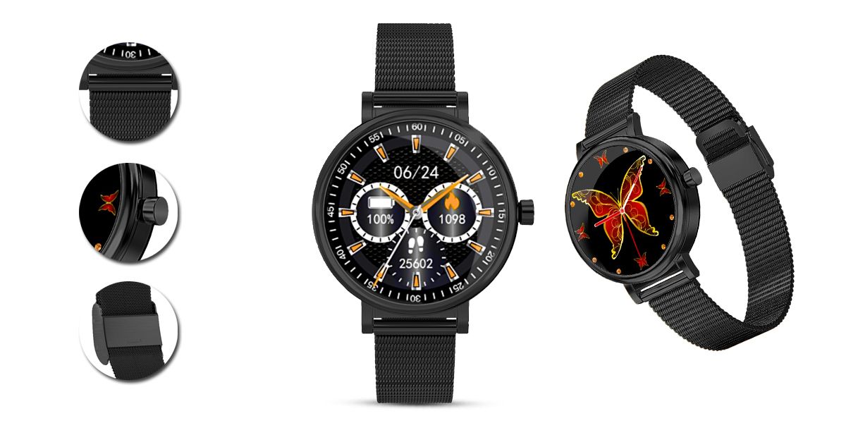 Zegarek Damski RUBICON SMARTWATCH RNBE64-3 BLACK - obrazek 6