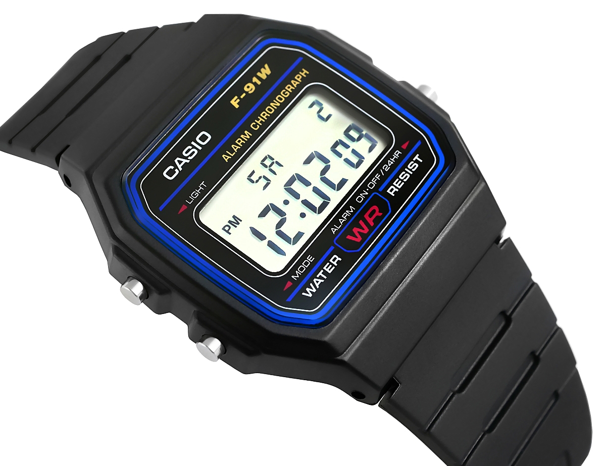 Zegarek Męski CASIO F-91W-1YEG + BOX - obrazek 2