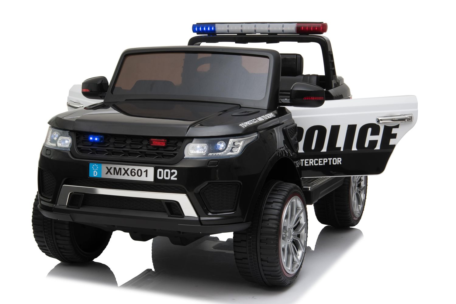 JEEP POLICJA 4X4, 2x12V Z AMORTYZATORAMI, PILOT, REDUKTOR/ XMX-601 - obrazek 6