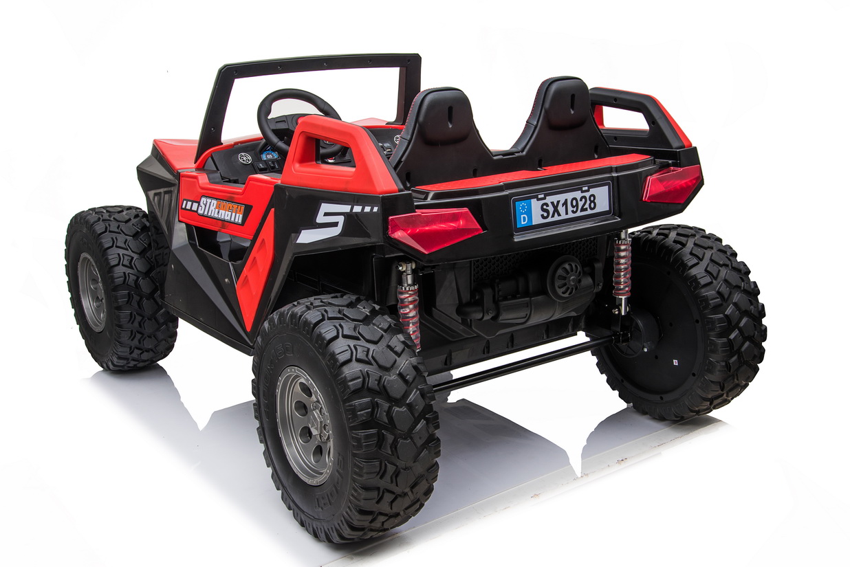 MEGA BUGGY CLASH DLA 2 DZIECI, 4 SILNIKI, 24V, MIĘKKIE PRZESUWANE SIEDZENIE, MIĘKKIE KOŁA, WALIZKA NA AKUMULATOR/SX-1928 - obrazek 10