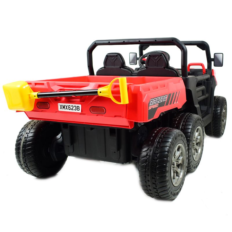 BUGGY 6 KOŁOWY DLA 2 DZIECI, ELEKTRYCZNA WYWROTKA, MIĘKKIE KOŁA, MIĘKKIE SIEDZENIE, 400 WAT/XMX623B - obrazek 2