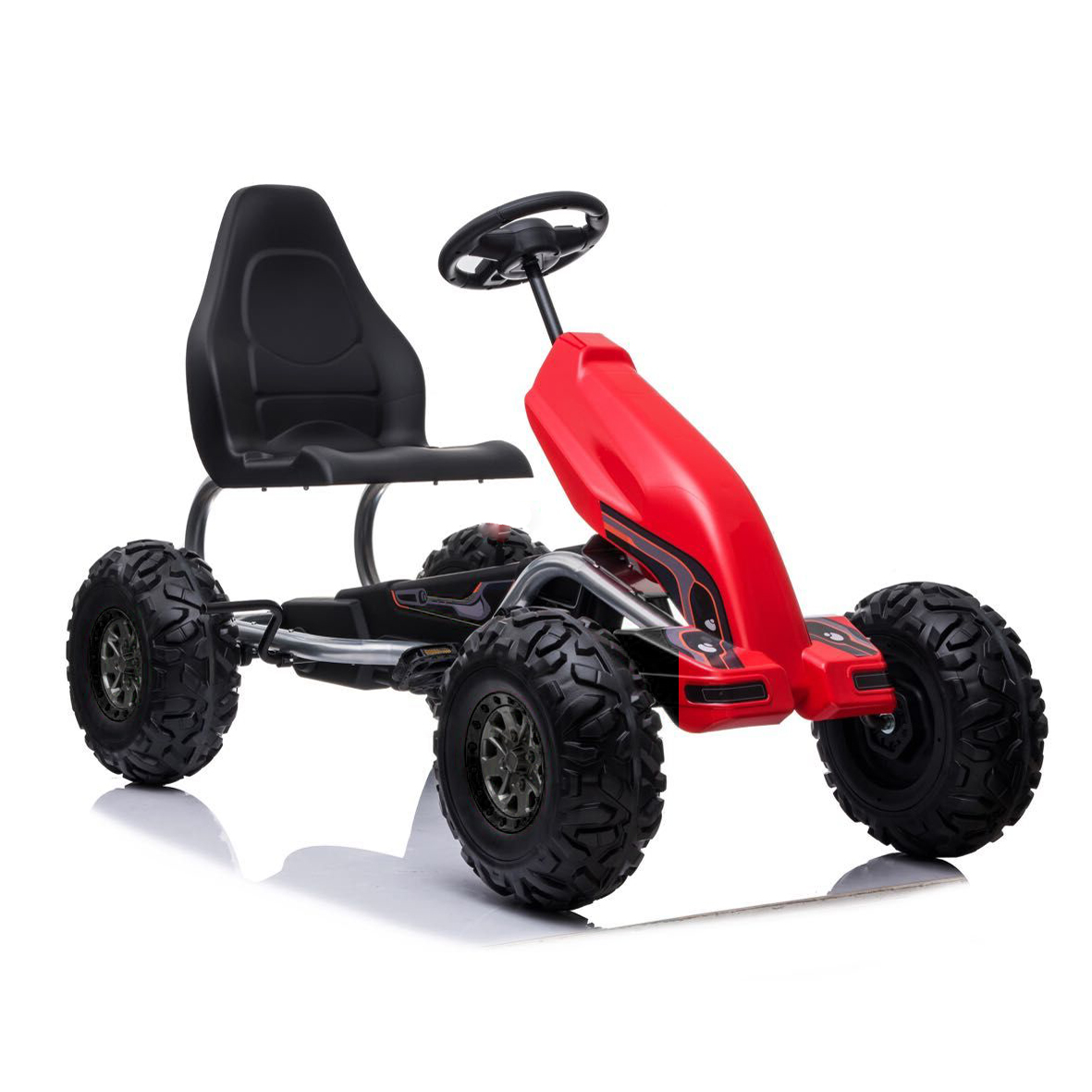 OLBRZYMI GOKART NA PEDAŁY, POMPOWANE KOŁA, PRZESUWANE SIEDZENIE,DO 100 KG/B012 - obrazek 2