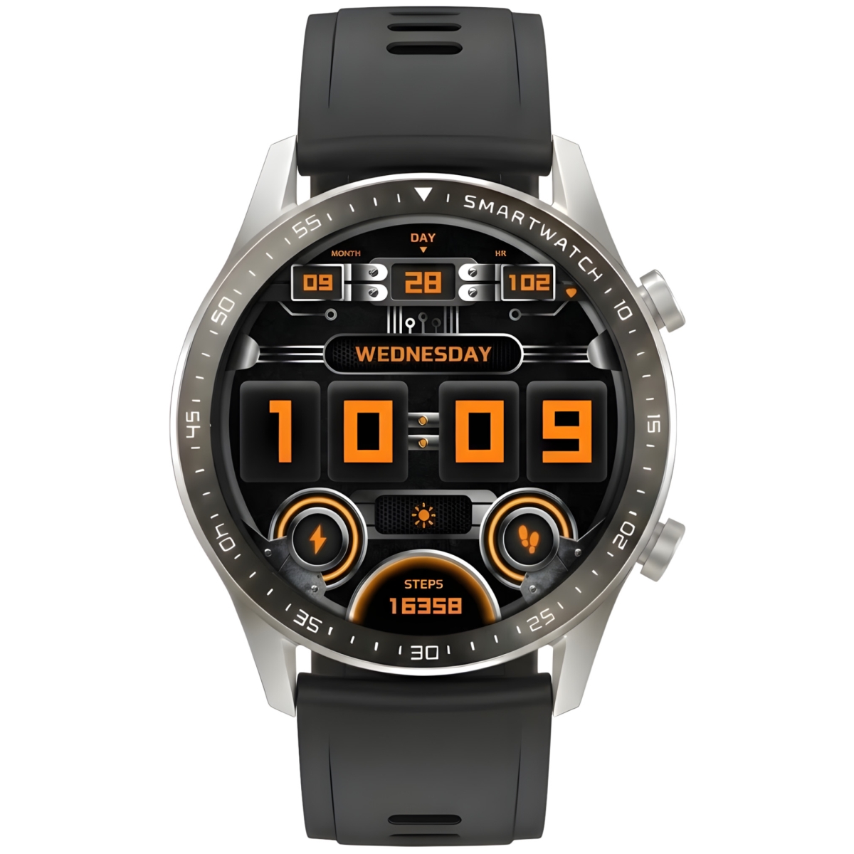 Smartwatch Gravity Srebrny Bransoleta + Pasek GT10-6 - obrazek 6