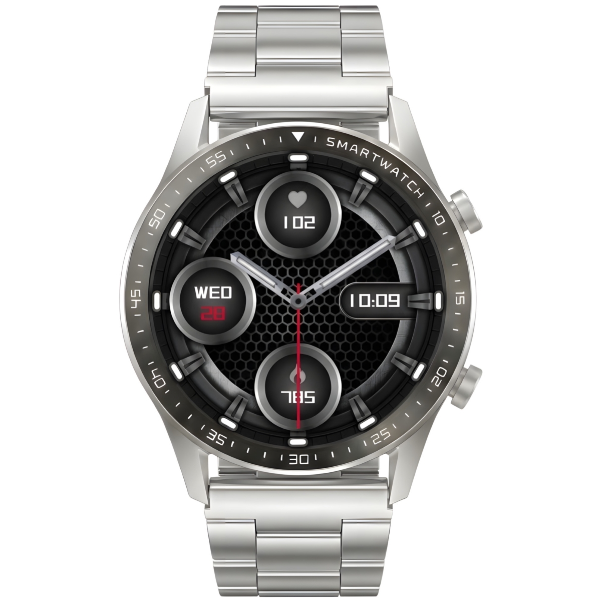 Smartwatch Gravity Srebrny Bransoleta + Pasek GT10-6 - obrazek 7