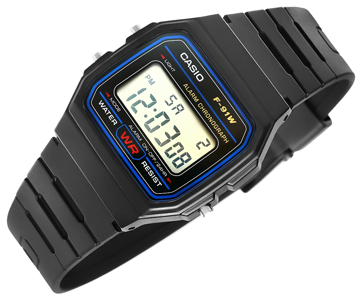 Zegarek Męski CASIO F-91W-1YEG + BOX - obrazek 3
