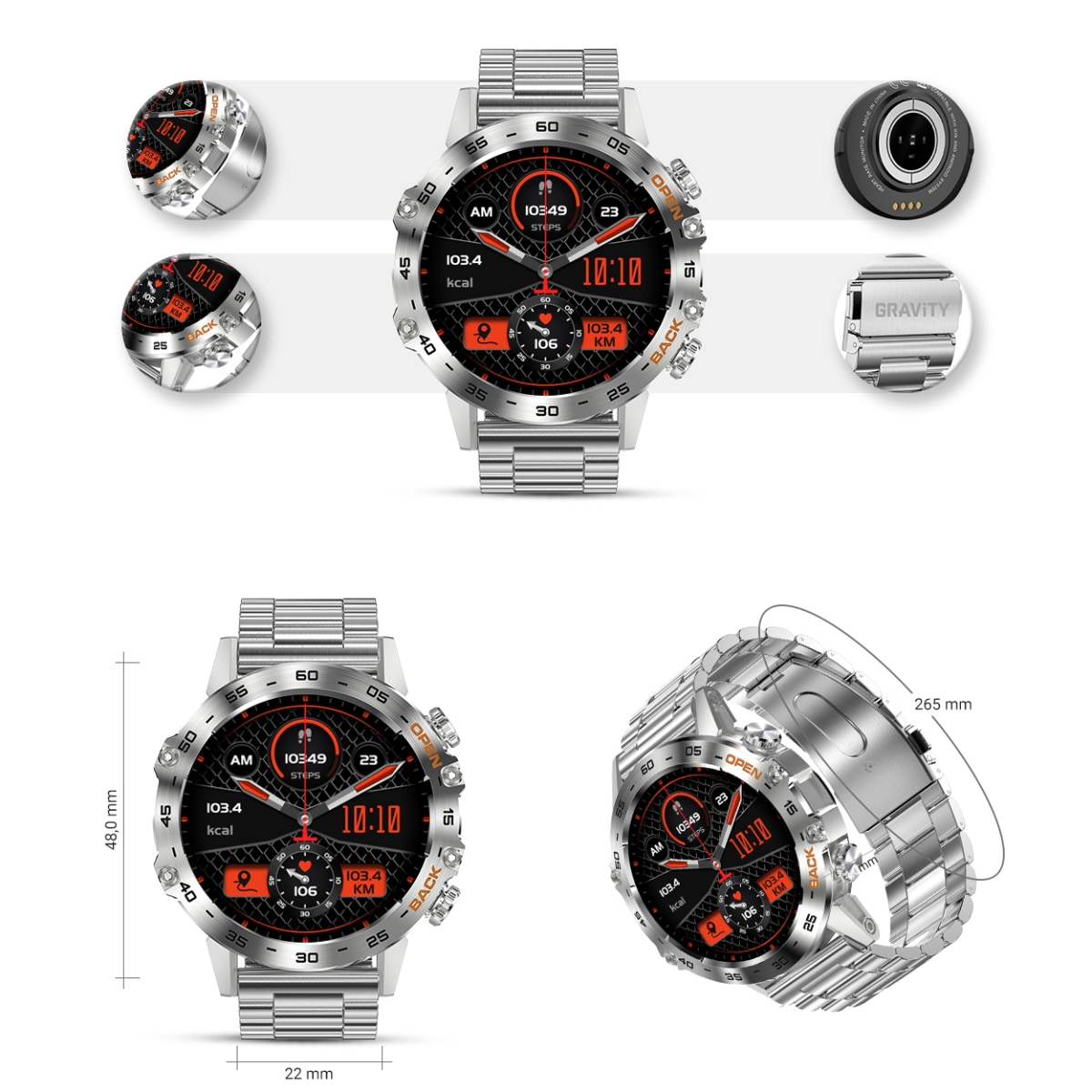 Smartwatch Gravity GT9-3 - obrazek 8