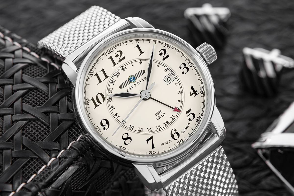 Zegarek Męski ZEPPELIN LZ127 Graf Zeppelin GMT 7642M-5 + BOX - obrazek 4