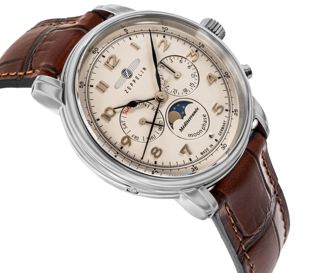 Zegarek Męski ZEPPELIN LZ121 Mediterranee Moonphase 9636-5 + BOX - obrazek 3