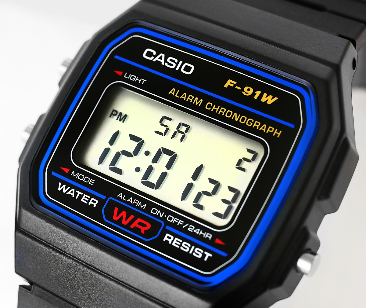 Zegarek Męski CASIO F-91W-1YEG + BOX - obrazek 4