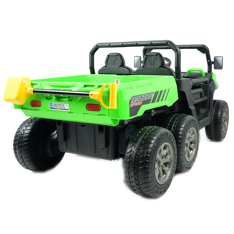 BUGGY 6 KOŁOWY DLA 2 DZIECI, ELEKTRYCZNA WYWROTKA, MIĘKKIE KOŁA, MIĘKKIE SIEDZENIE, 400 WAT/XMX623B - obrazek 11