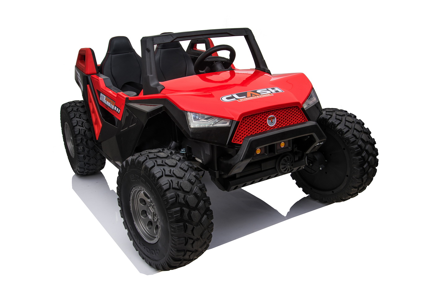 MEGA BUGGY CLASH DLA 2 DZIECI, 4 SILNIKI, 24V, MIĘKKIE PRZESUWANE SIEDZENIE, MIĘKKIE KOŁA, WALIZKA NA AKUMULATOR/SX-1928 - obrazek 12