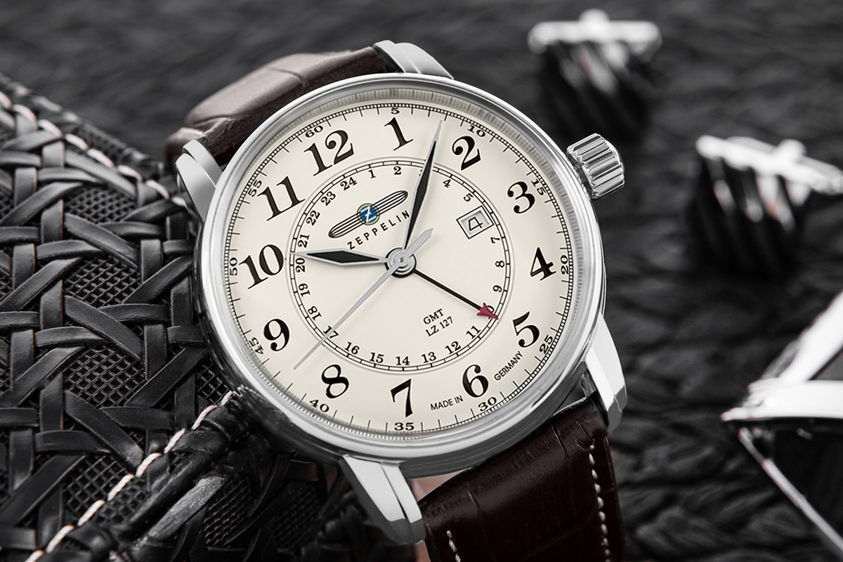 Zegarek Męski ZEPPELIN LZ127 Graf Zeppelin GMT 7642-5 + BOX - obrazek 11