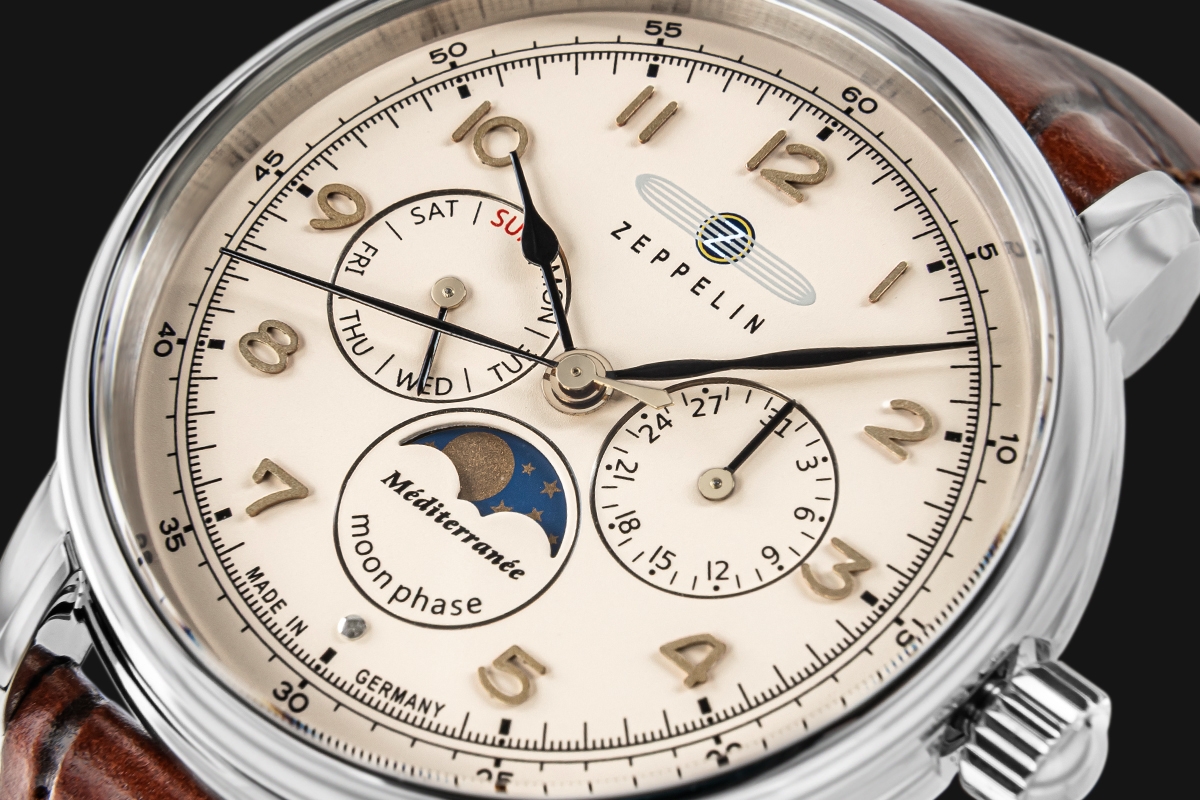 Zegarek Męski ZEPPELIN LZ121 Mediterranee Moonphase 9636-5 + BOX - obrazek 4
