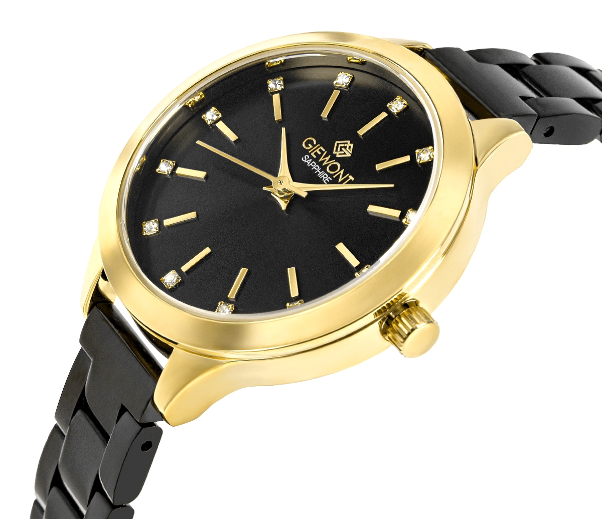 Zegarek Damski Giewont Sapphire Złoto Czarny GW2720-B4 - obrazek 2
