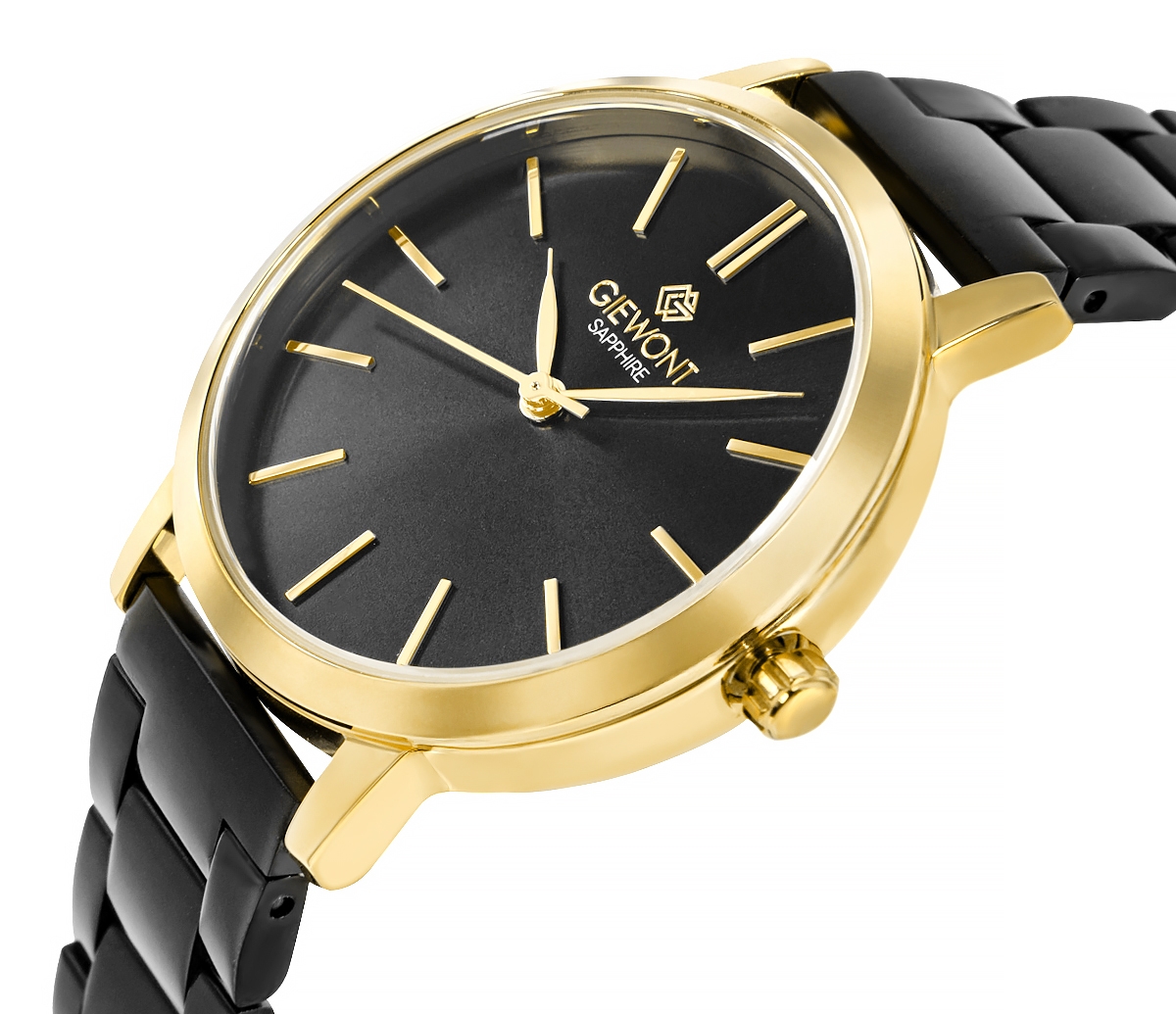 Zegarek Damski Giewont Sapphire Złoto Czarny GW2360-B4 - obrazek 2