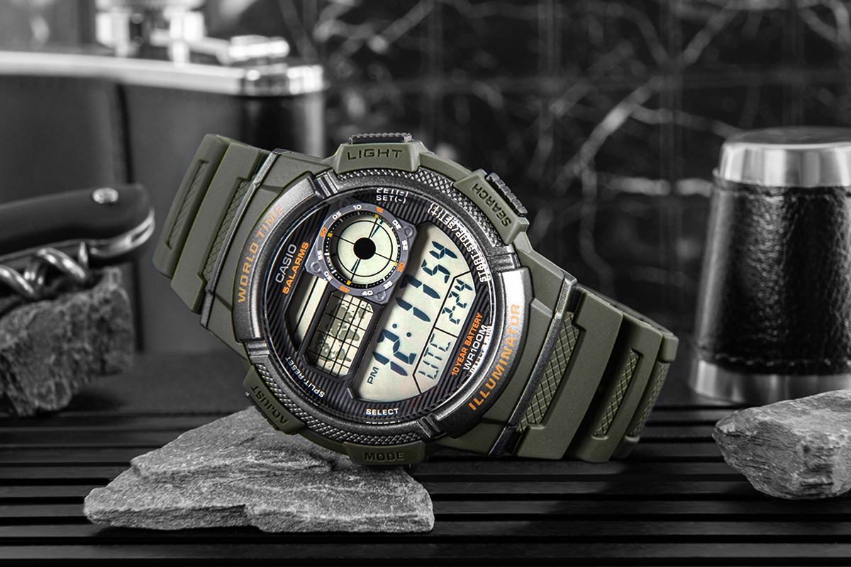 Zegarek Męski CASIO AE-1000W-3AVDF + BOX - obrazek 6