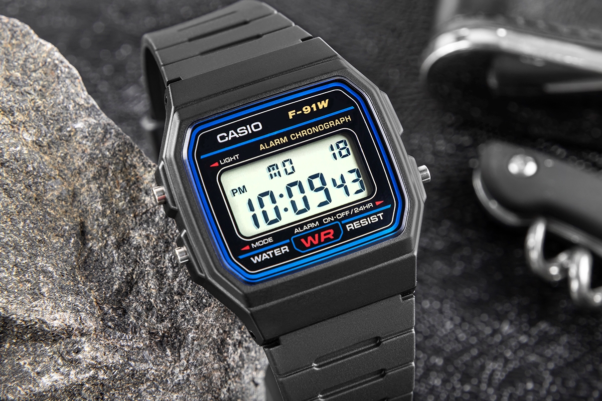 Zegarek Męski CASIO F-91W-1YEG + BOX - obrazek 5