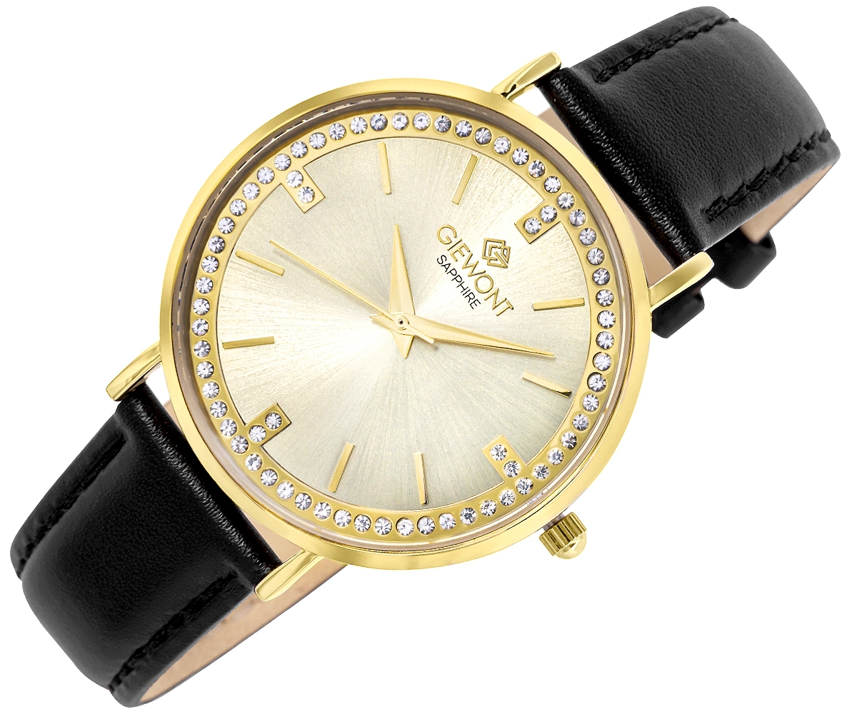 Zegarek Damski Giewont Sapphire Złoty GW5390-A2 - obrazek 3