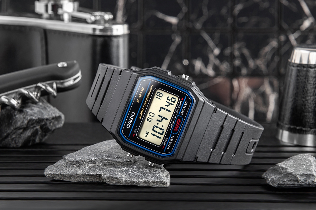 Zegarek Męski CASIO F-91W-1YEG + BOX - obrazek 6
