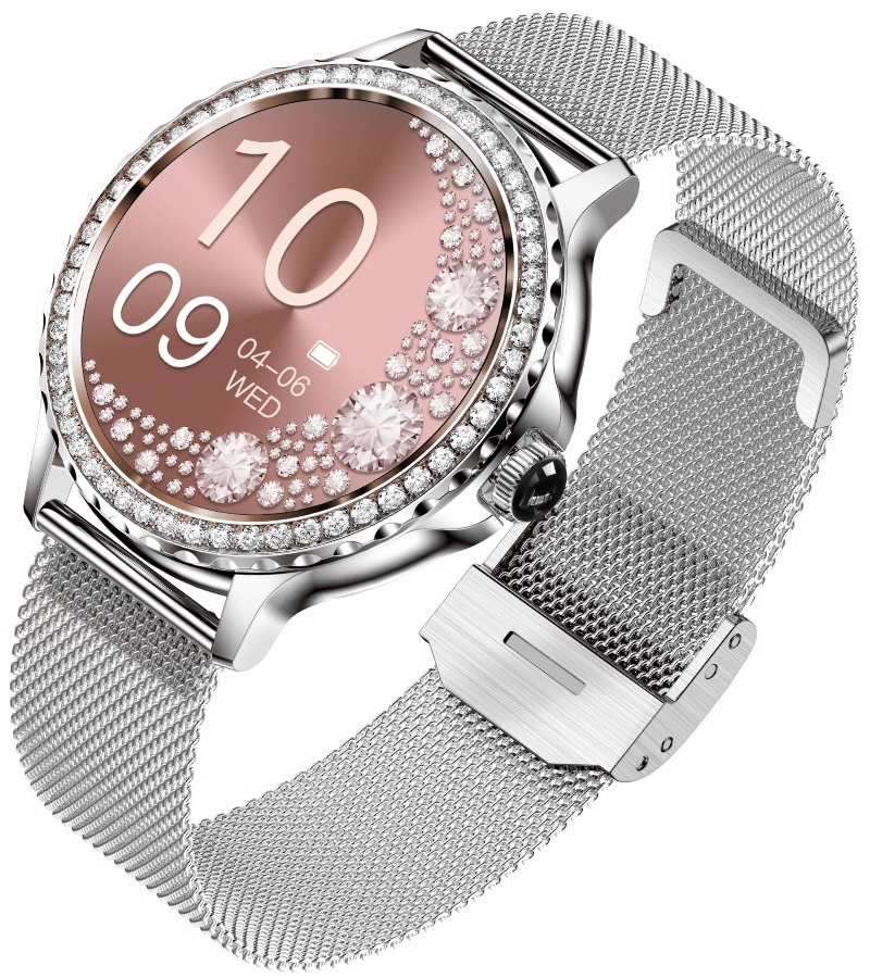 Smartwatch Damski Rubicon RNCF19-1 Silver Bransoleta + Pasek - obrazek 3