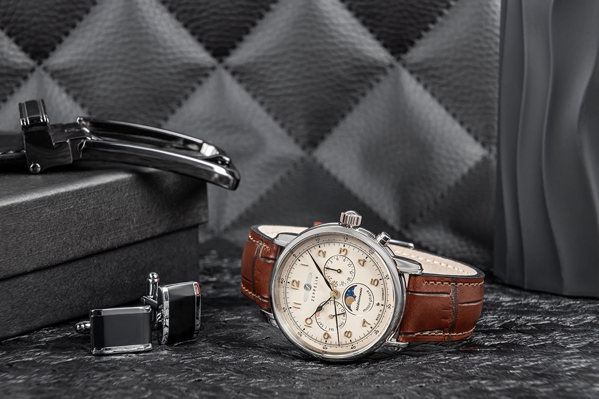 Zegarek Męski ZEPPELIN LZ121 Mediterranee Moonphase 9636-5 + BOX - obrazek 6