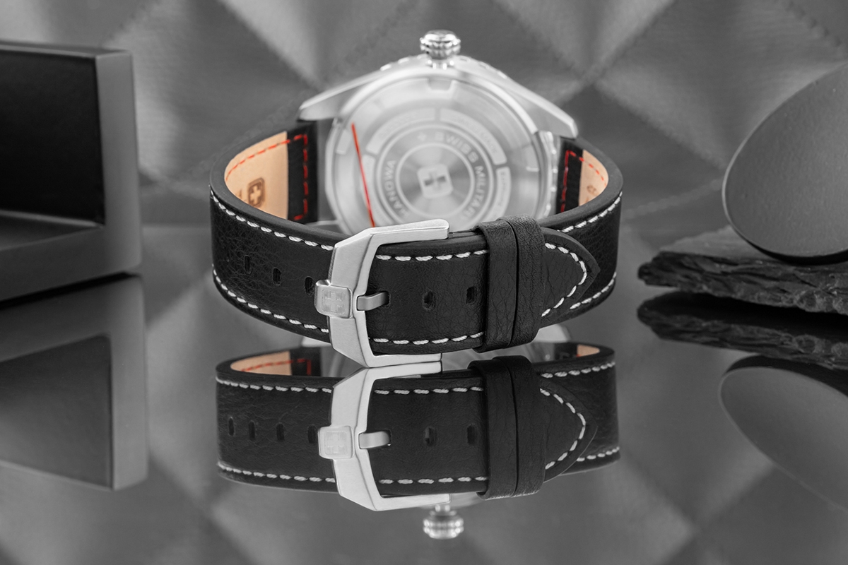 Zegarek Męski SWISS MILITARY HANOWA Afterburn GMT SMWGB0003201 + BOX - obrazek 7