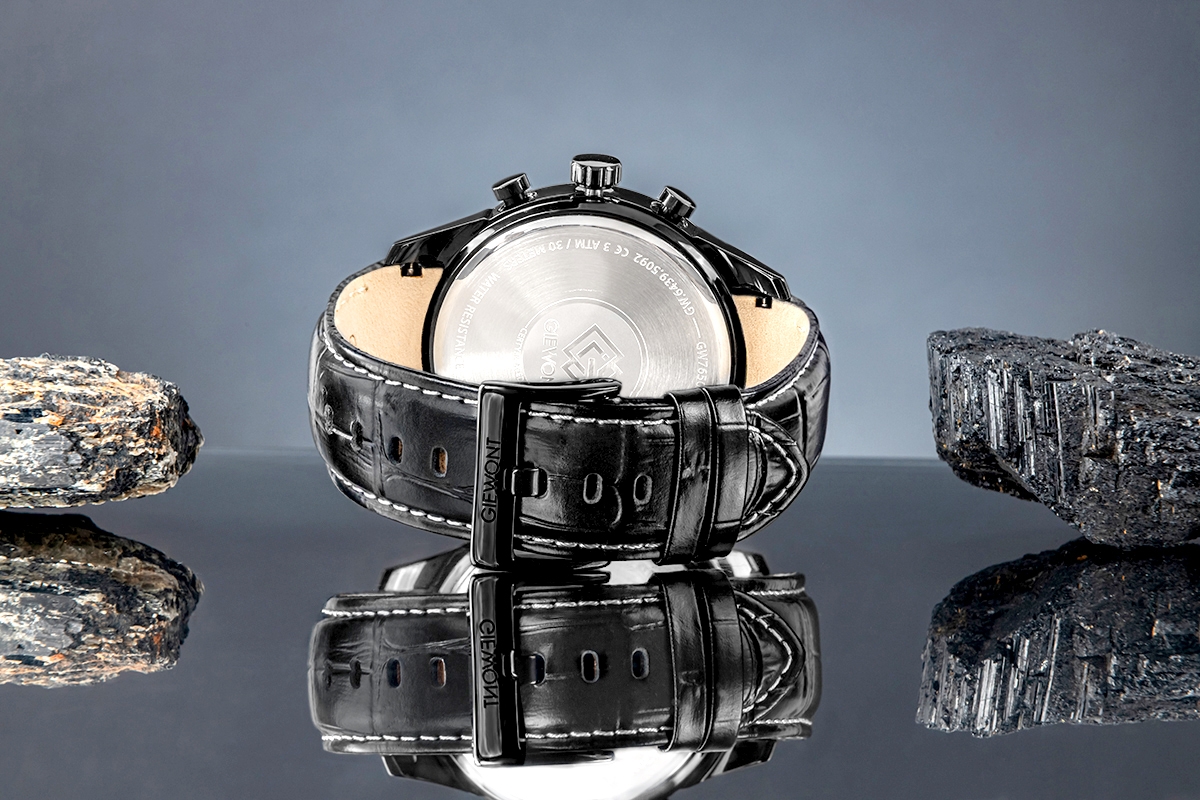 Zegarek Męski Giewont Chronograph Sapphire Czarny GW7650-A4 - obrazek 7
