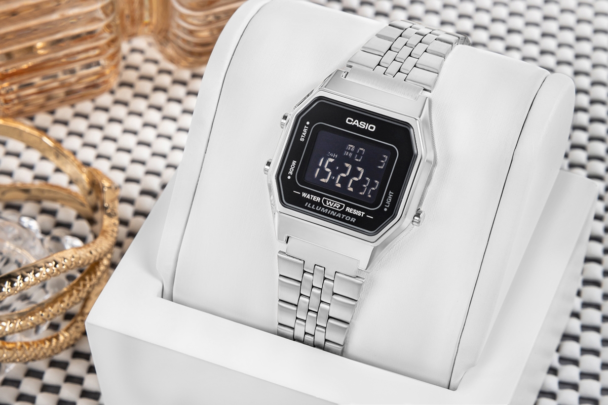 Zegarek Damski CASIO Vintage LA680WA-1BDF + BOX - obrazek 5