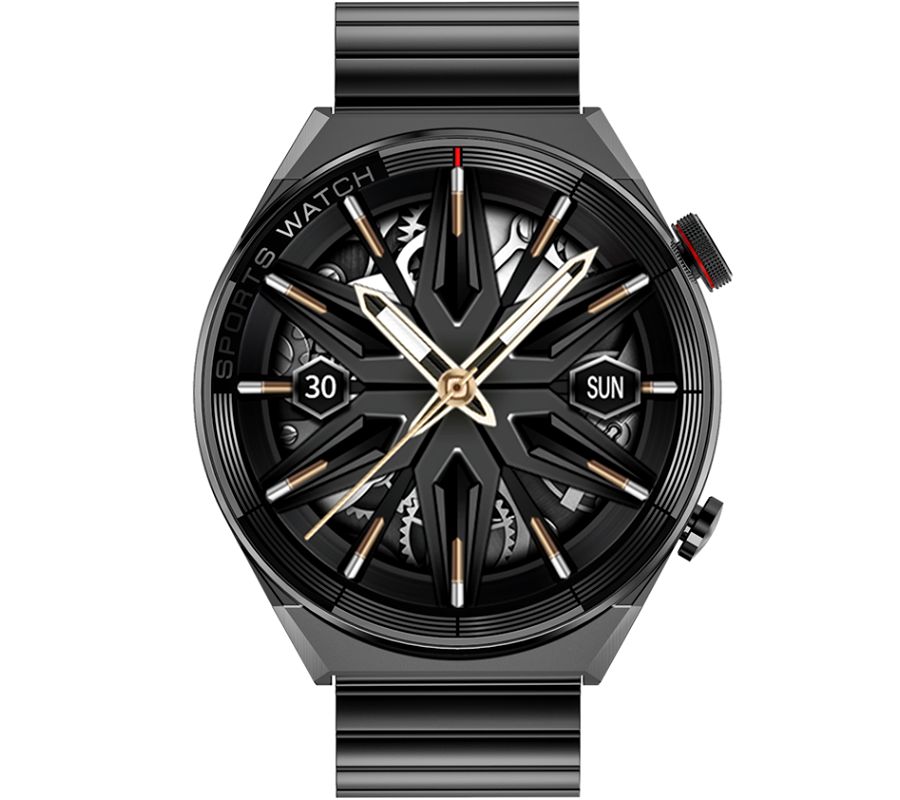 Smartwatch Rubicon RNCE99 Black Metal + Silicon SMARUB194 - obrazek 2