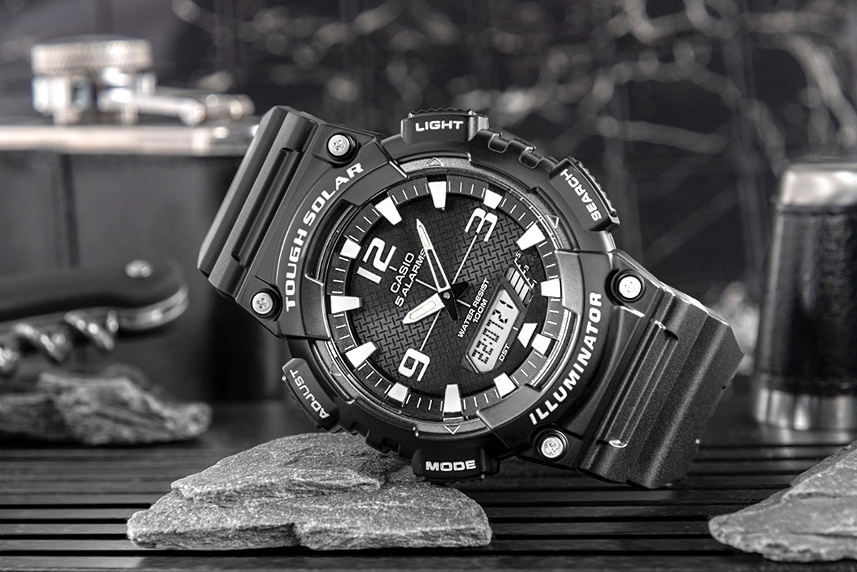 Zegarek Męski CASIO SOLAR AQ-S810W-1AVEF + BOX - obrazek 6