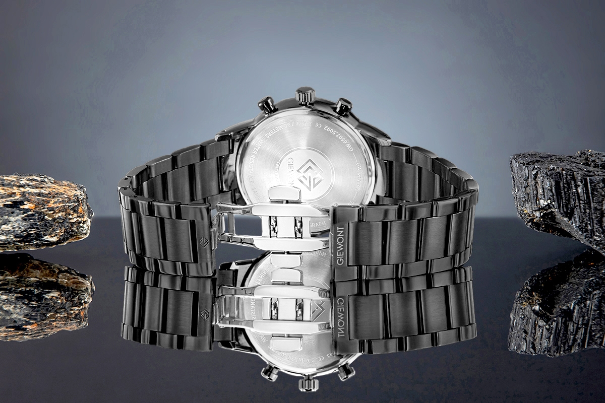 Zegarek Męski Giewont Chronograph Sapphire Czarny GW8510-B2 - obrazek 7