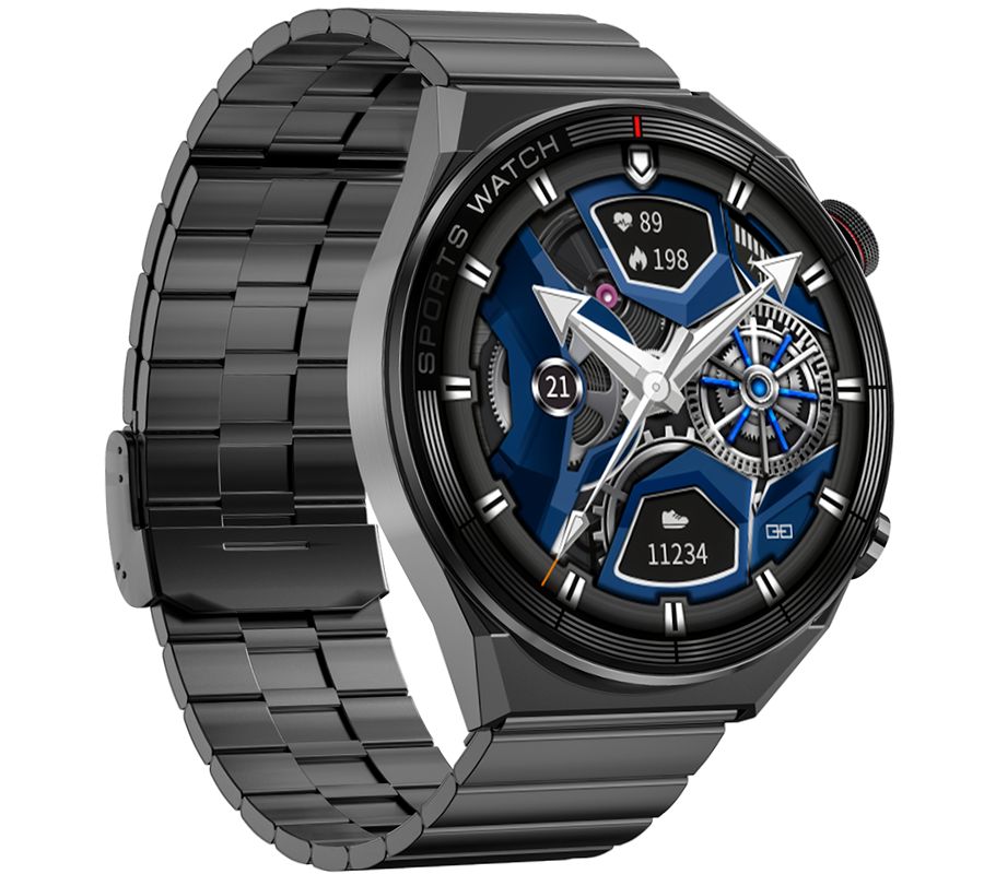 Smartwatch Rubicon RNCE99 Black Metal + Silicon SMARUB194 - obrazek 3