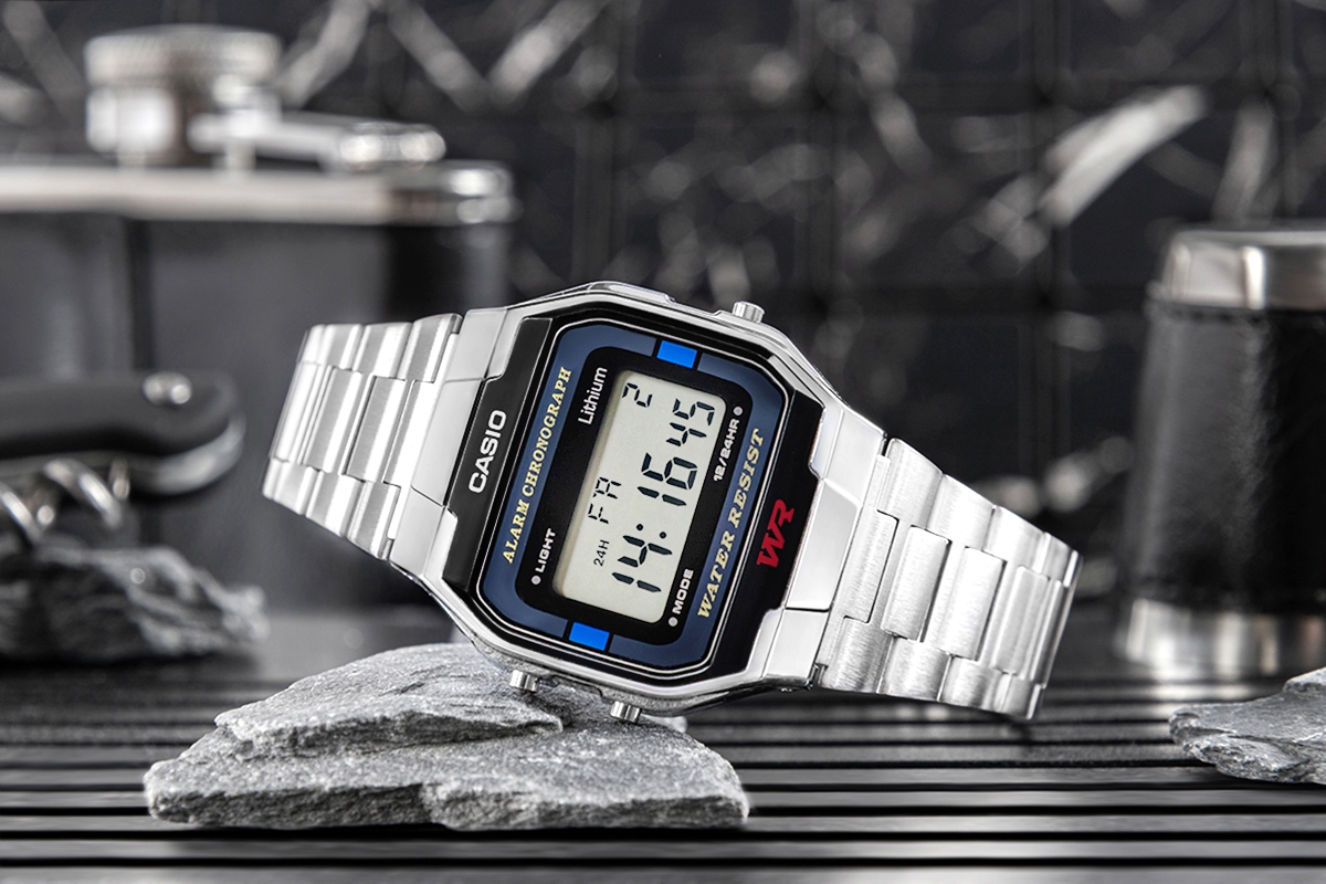 Zegarek CASIO A163WA-1QES Unisex + BOX - obrazek 6