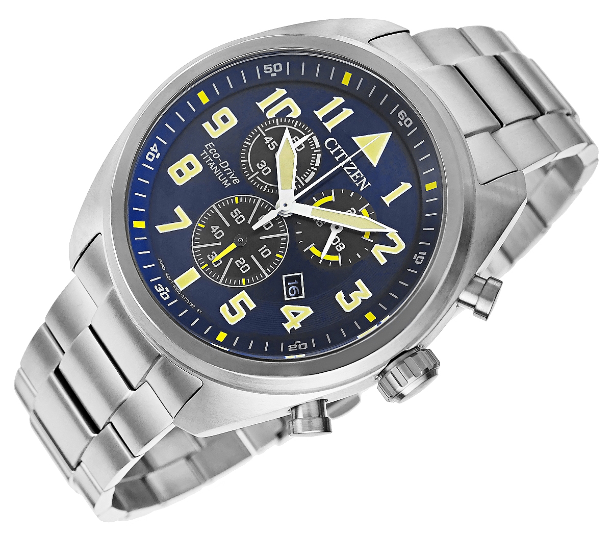 Zegarek Męski CITIZEN Super Titanium Eco-Drive AT2480-81L + BOX - obrazek 3