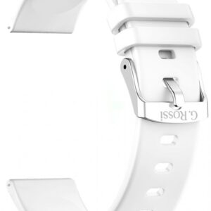 Pasek silikonowy do Smartwatcha G.Rossi SW010 BIAŁY GR22-5