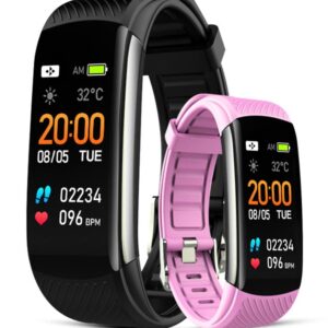 Smartwatch GIEWONT Czarno Różowy 2 Paski GW200-4