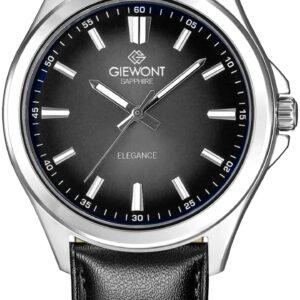 Zegarek Męski Giewont Elegance Sapphire Czarny GW5160-A2