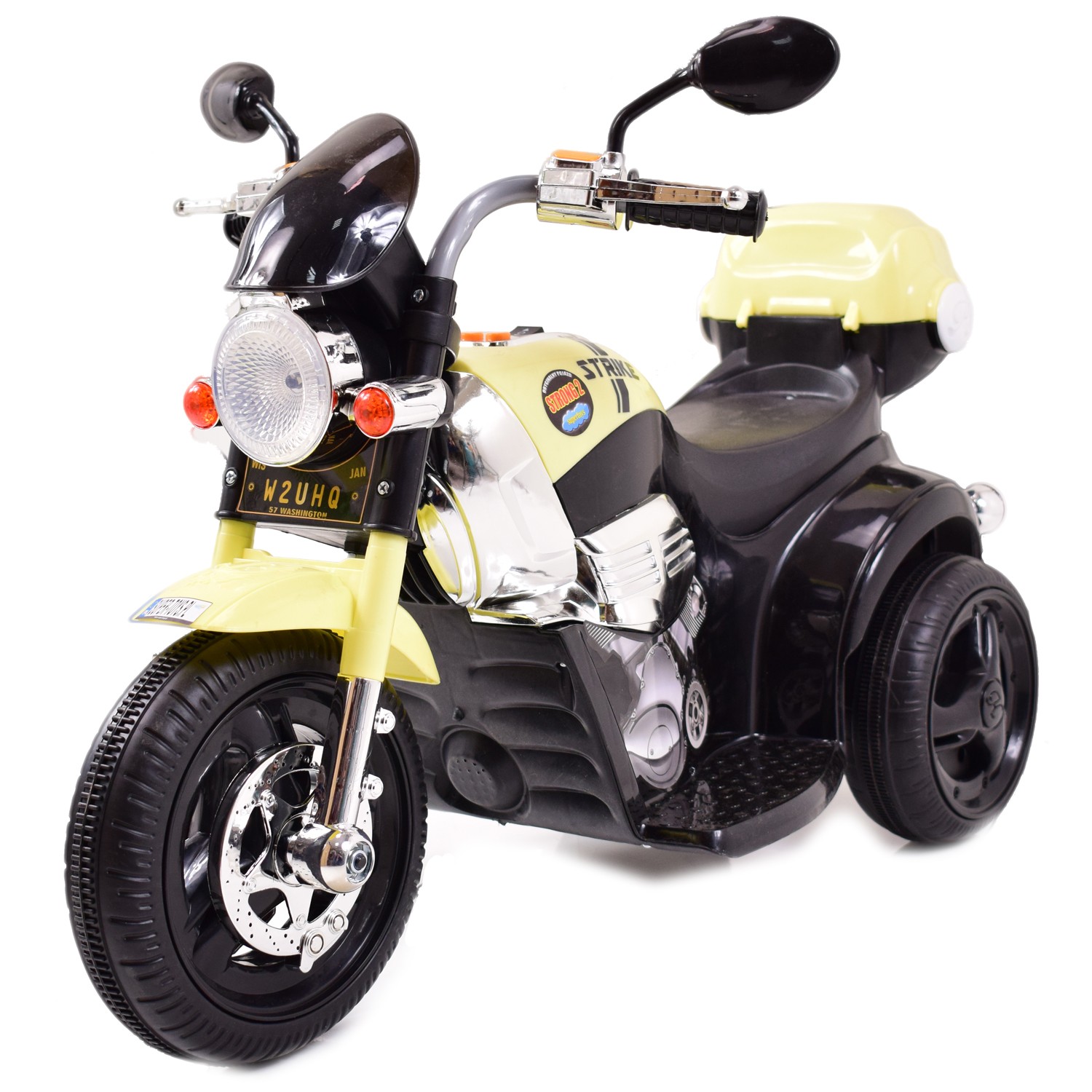 MOTOR CHOPPER STRIKE Z KUFERKIEM, KOGUTEM I POLICYJNYMI DŹWIĘKAMI/TR1508B - obrazek 20