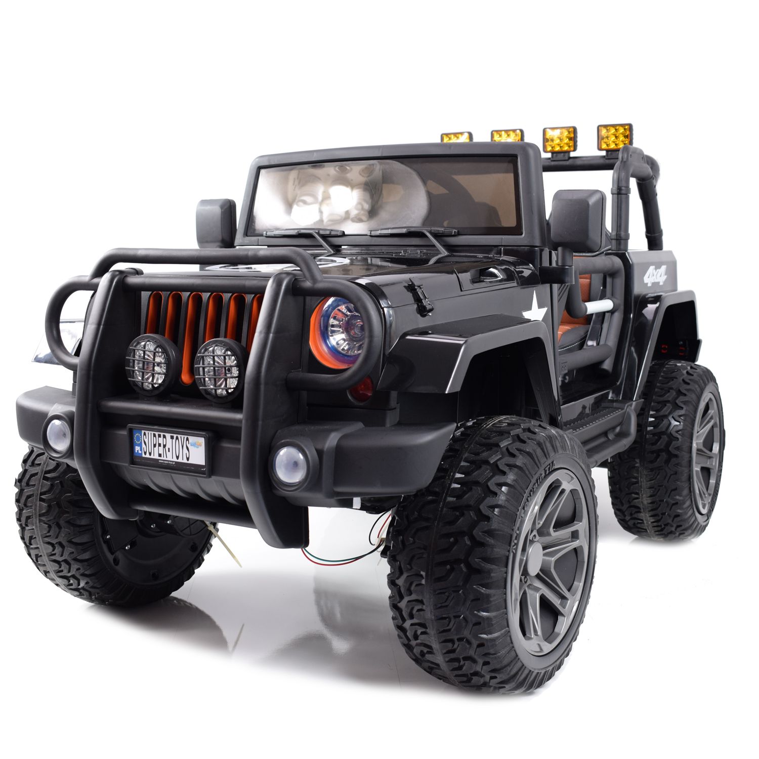MEGA JEEP 4X4 Z REDUKTOREM NAPĘDU EXCLUSIVE 24 V, 480 WAT, WOLNY START,MIĘKKIE KOŁA /WXE1688-24V - obrazek 9