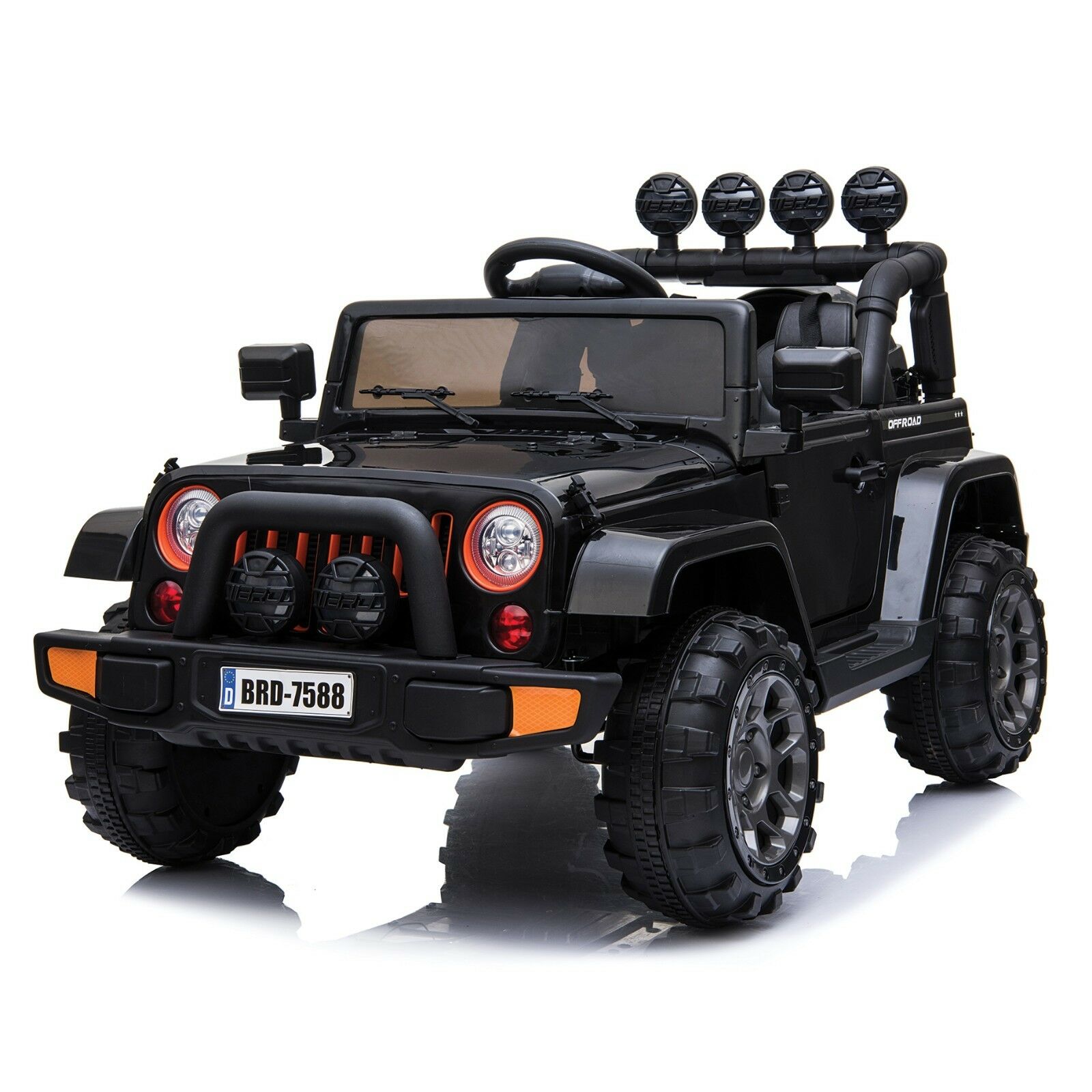 MEGA JEEP FULLTIME, NAPĘD 4X4, 1X12V ,WOLNY START/ MIĘKKIE KOŁA, EXCLUSIVE/7588 - obrazek 2
